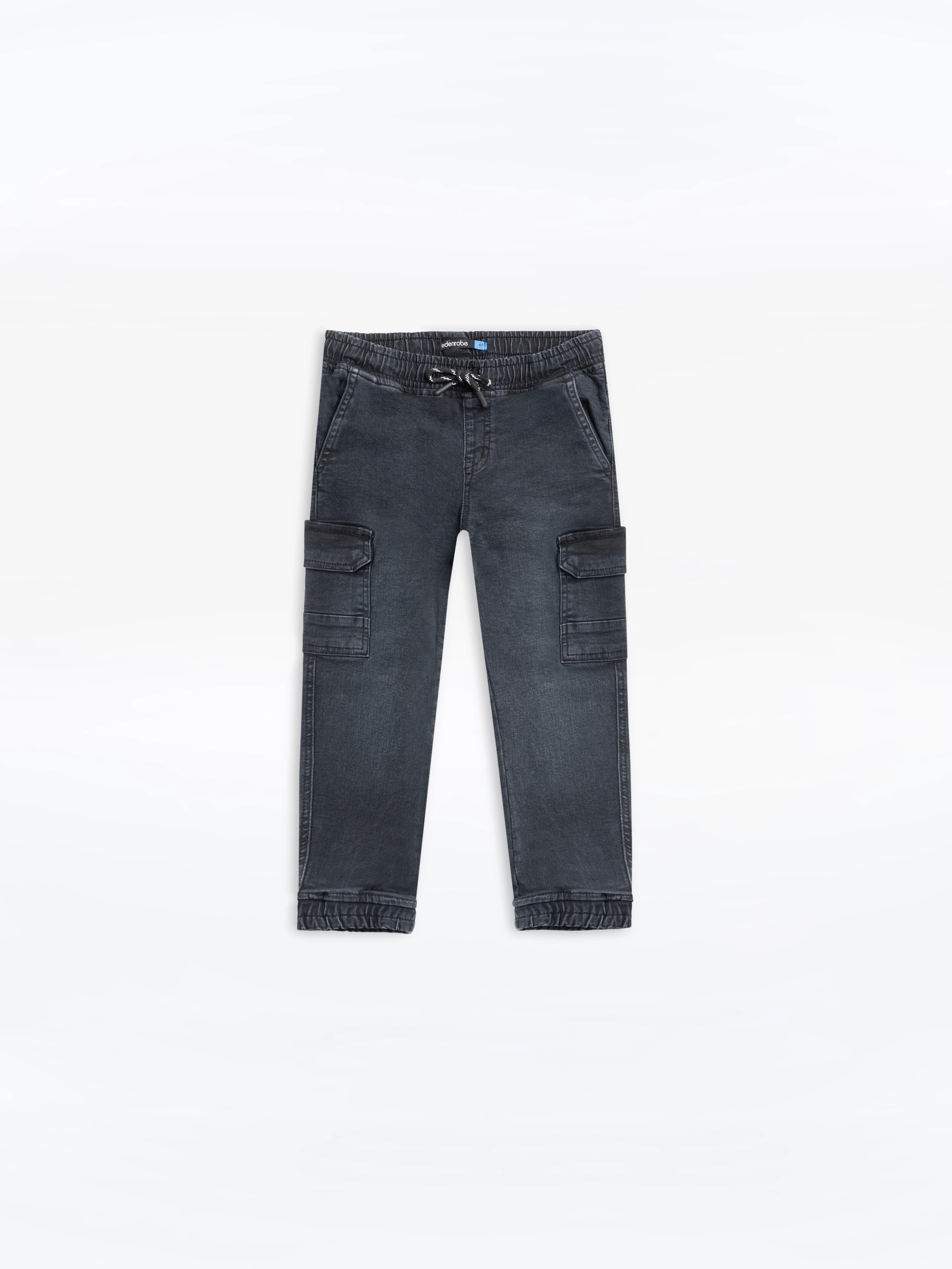 Boy's Charcoal Denim Pant - EBBDP24-026