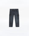 Boy's Charcoal Denim Pant - EBBDP24-026