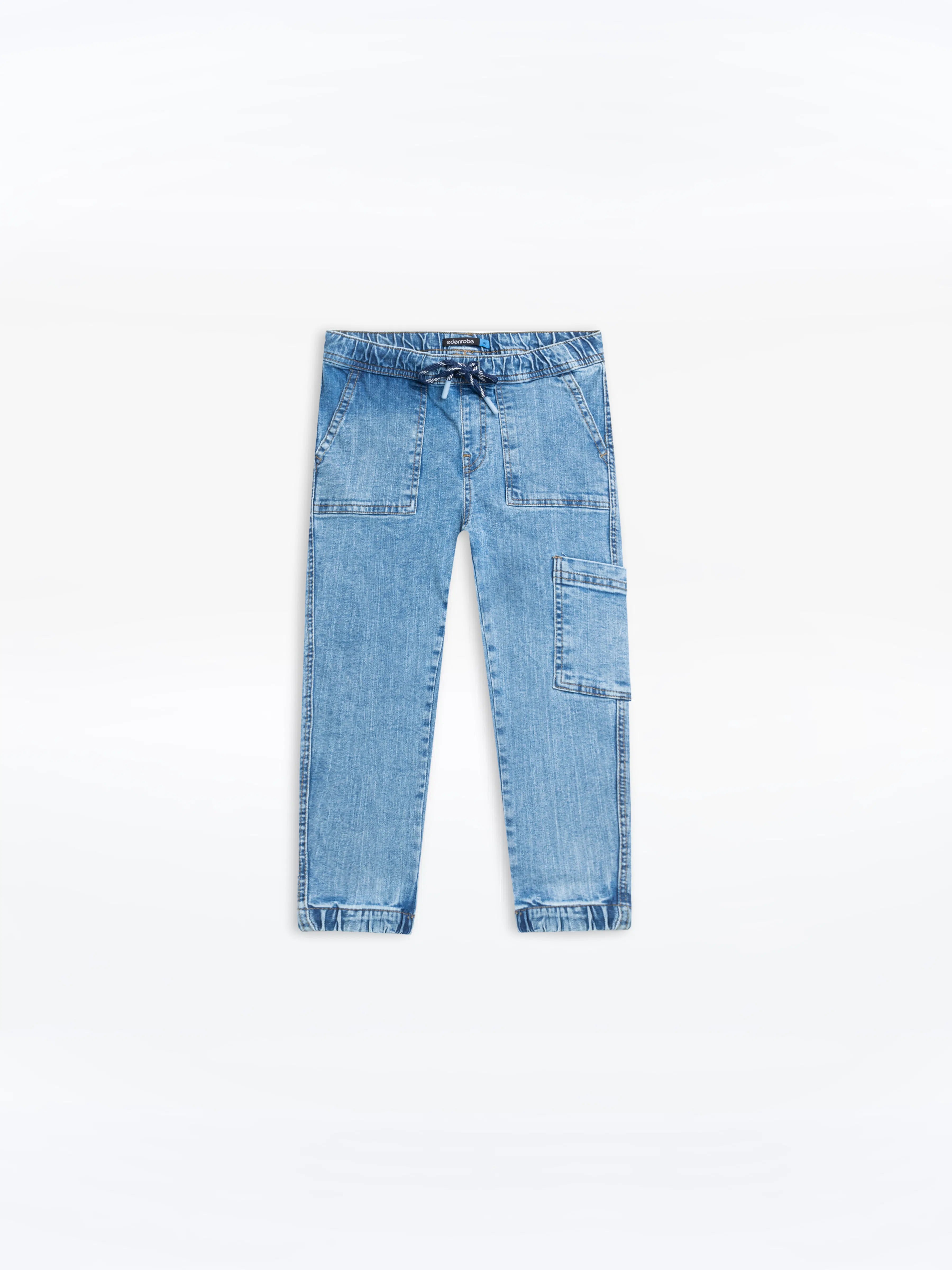 Boy's Ice Blue Denim Pant - EBBDP24-030