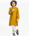 Boy's Mustard Kurta - EBTKC24-018