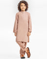 Boy's Peach Kurta Shalwar - EBTKS24-3925