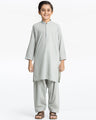 Boy's Ash Grey Kurta Shalwar - EBTKS24-3958