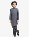 Boy's Grey Kurta Shalwar - EBTKS24-3985