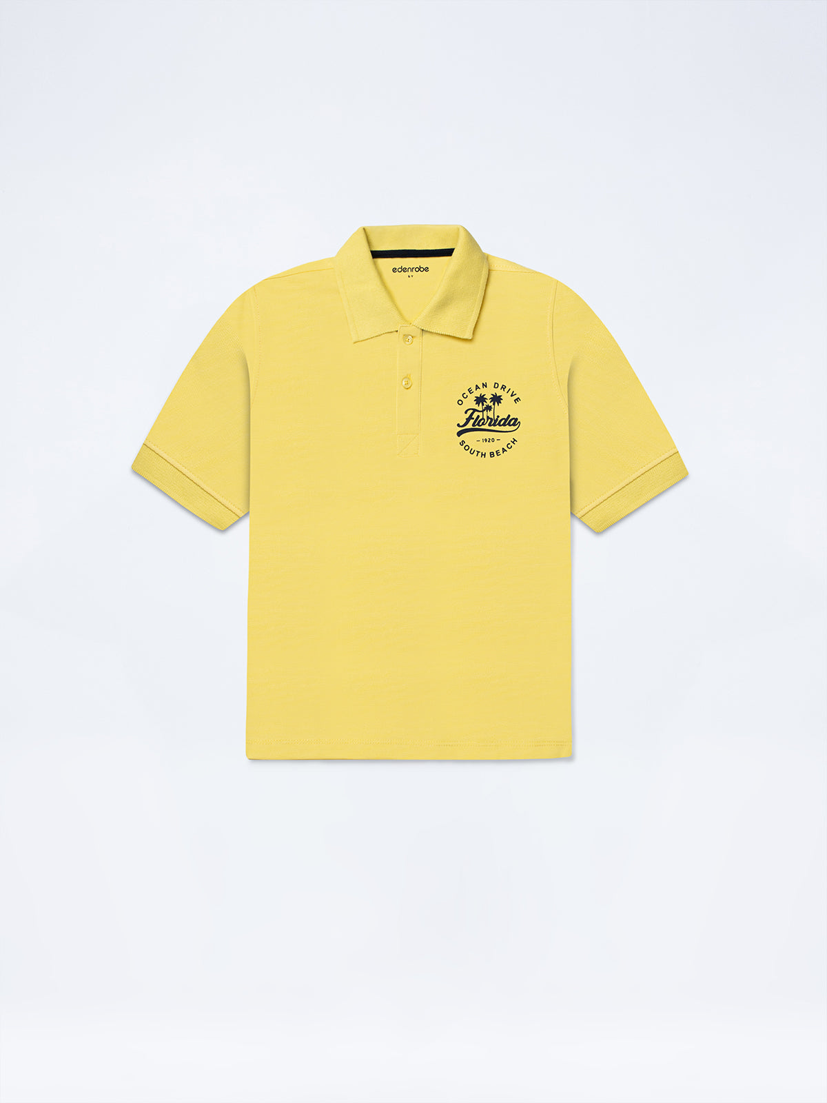 Boy's Light Yellow Polo Shirt - EBTPS24-026