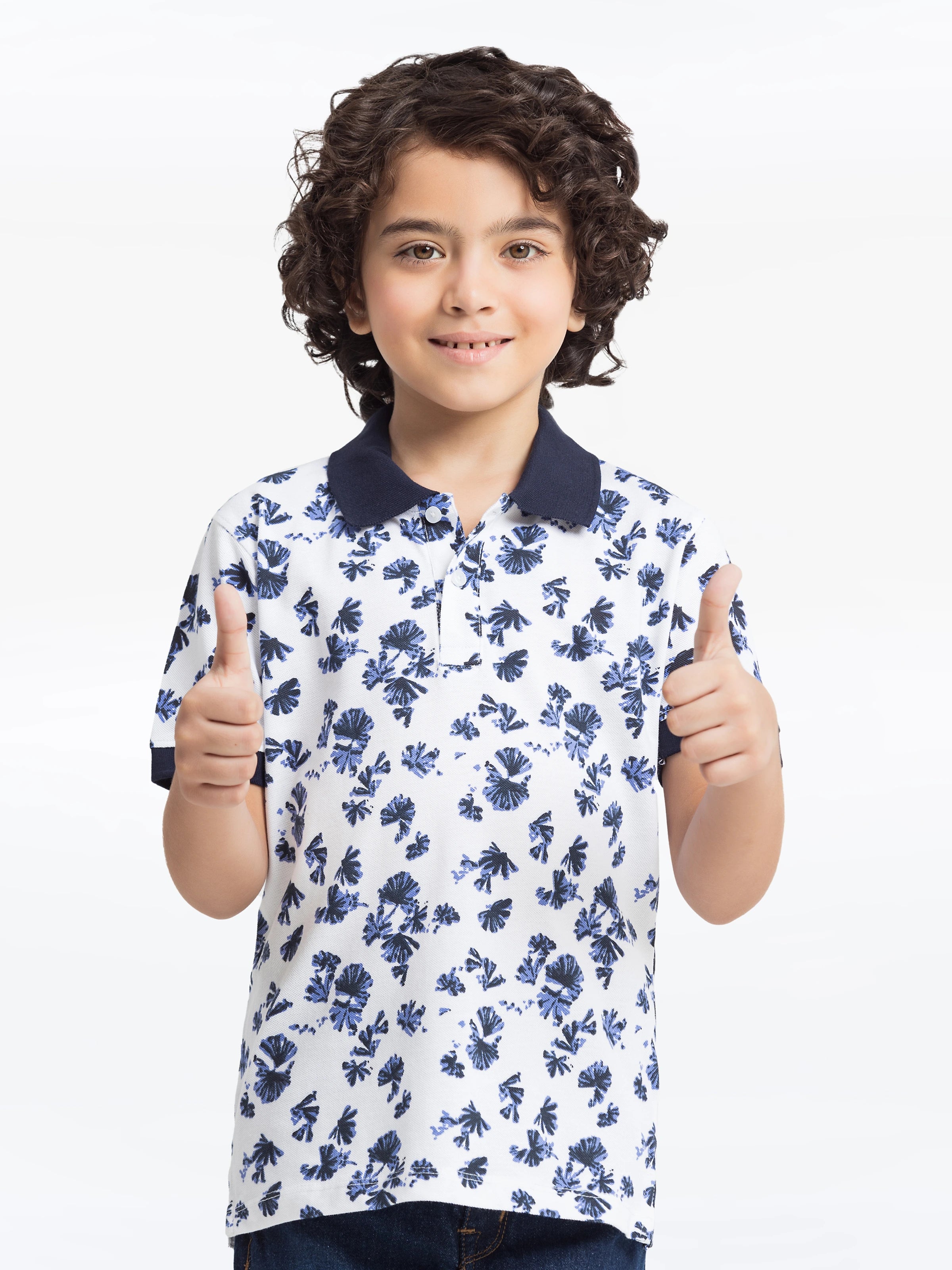 Boy's White Polo Shirt - EBTPS24-034