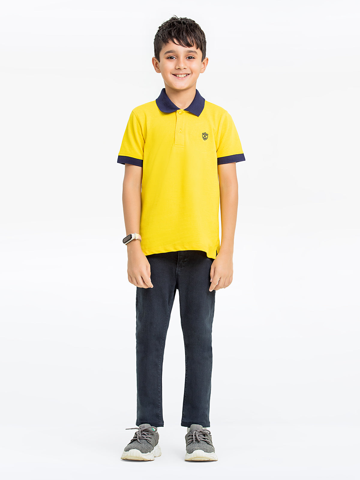 Boy's Yellow Polo Shirt - EBTPS24-044