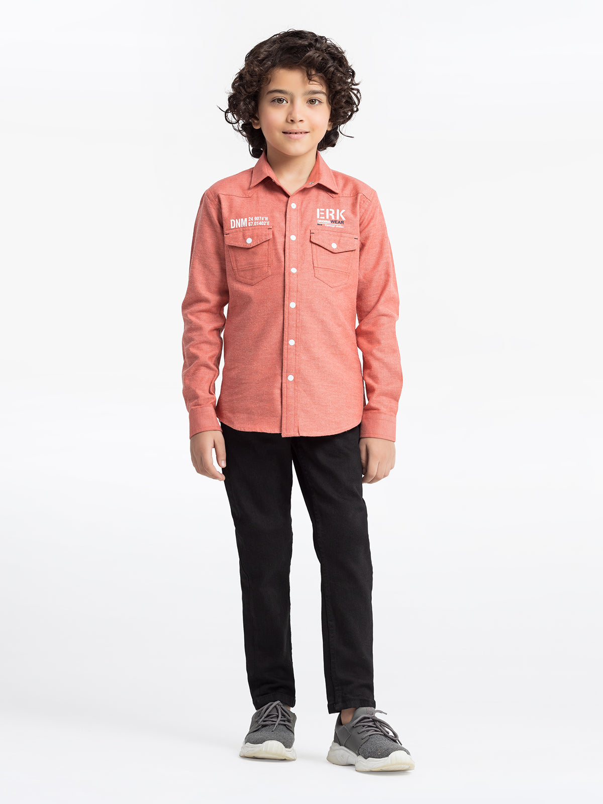 Boy's Coral Shirt - EBTS23-27503