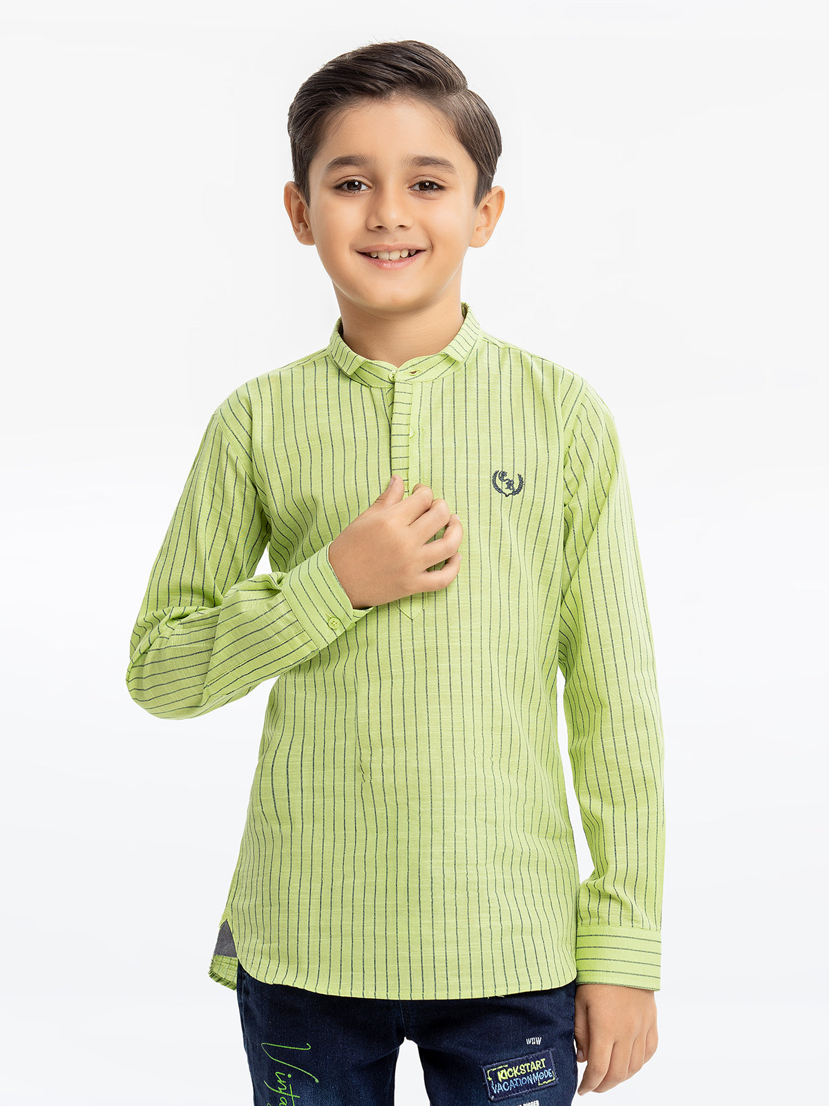 Boy's Green Shirt - EBTS23-27510