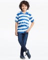 Boy's Blue & White Shirt - EBTS24-27529