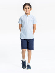 Boy's Blue & White Shirt - EBTS24-27540