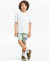 Boy's Green Shorts - EBBSK24-013