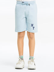 Boy's Ice Blue Shorts - EBBSK24-015