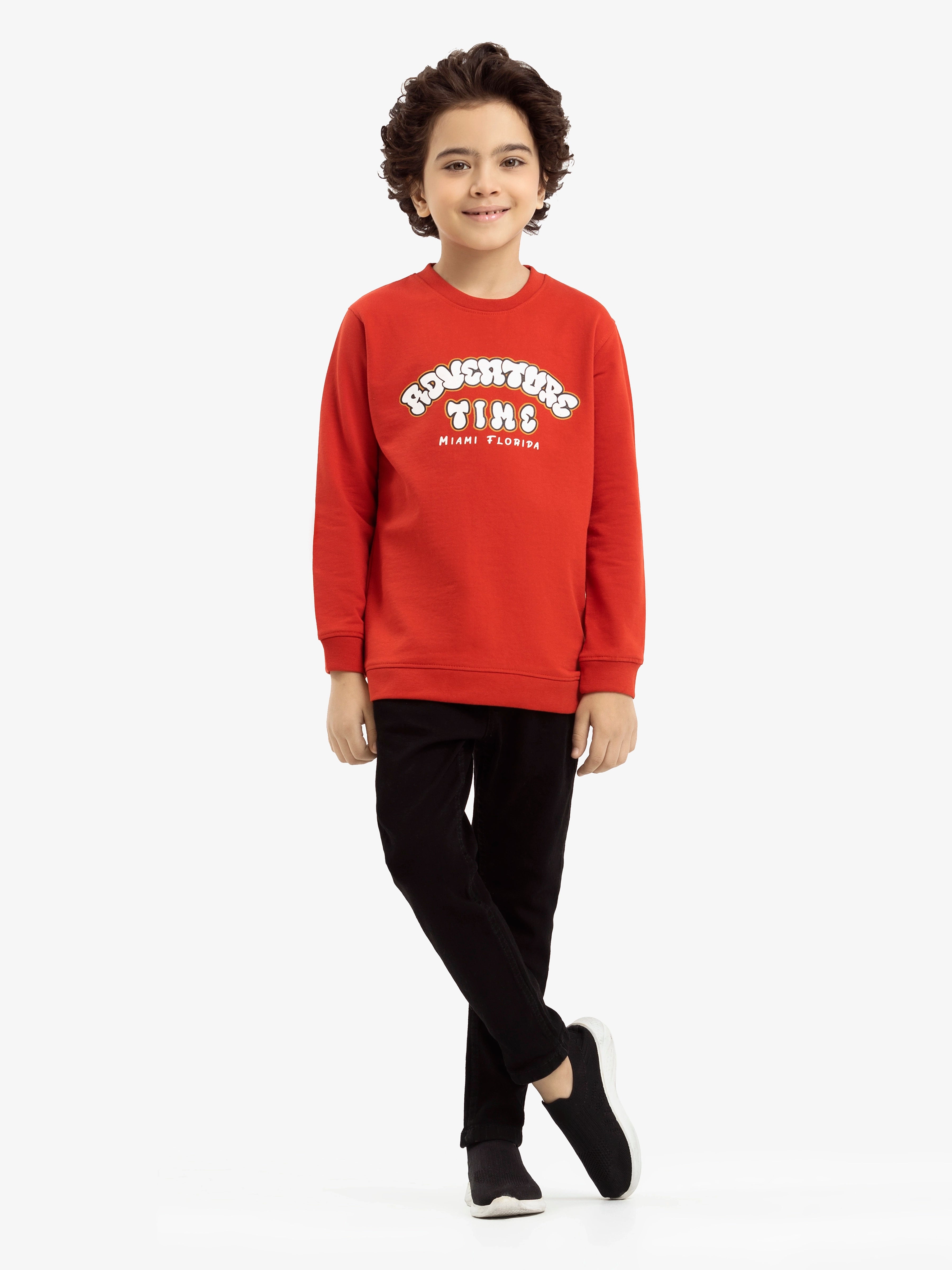 Boy's Red Sweatshirt - EBTSS24-001