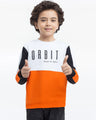 Boy's Orange & White Sweatshirt - EBTSS24-003