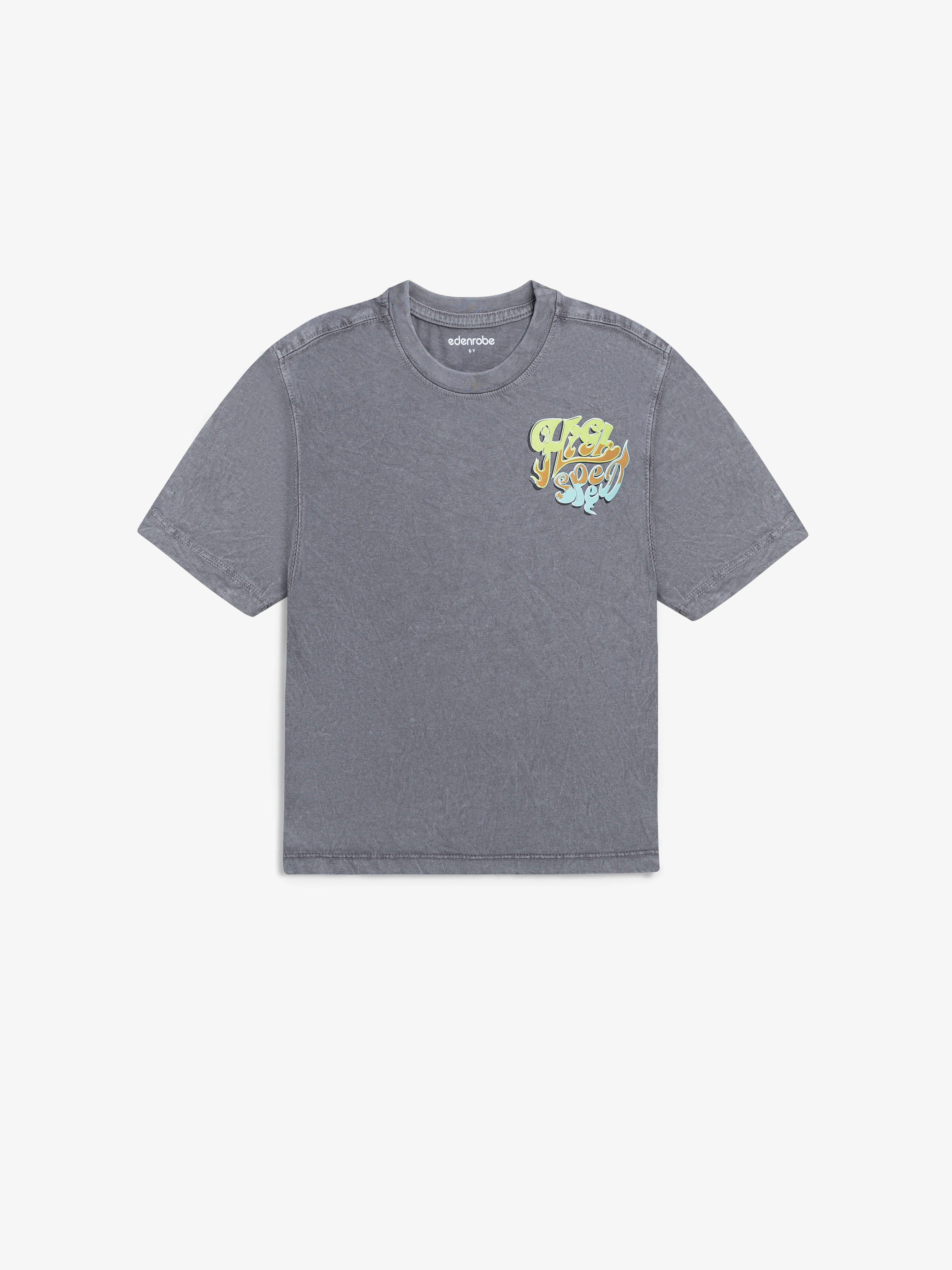 Boy's Charcoal T-Shirt - EBTTS24-021