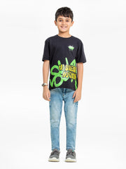 Boy's Black T-Shirt - EBTTS24-022