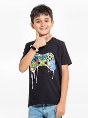 Boy's Black T-Shirt - EBTTS24-026