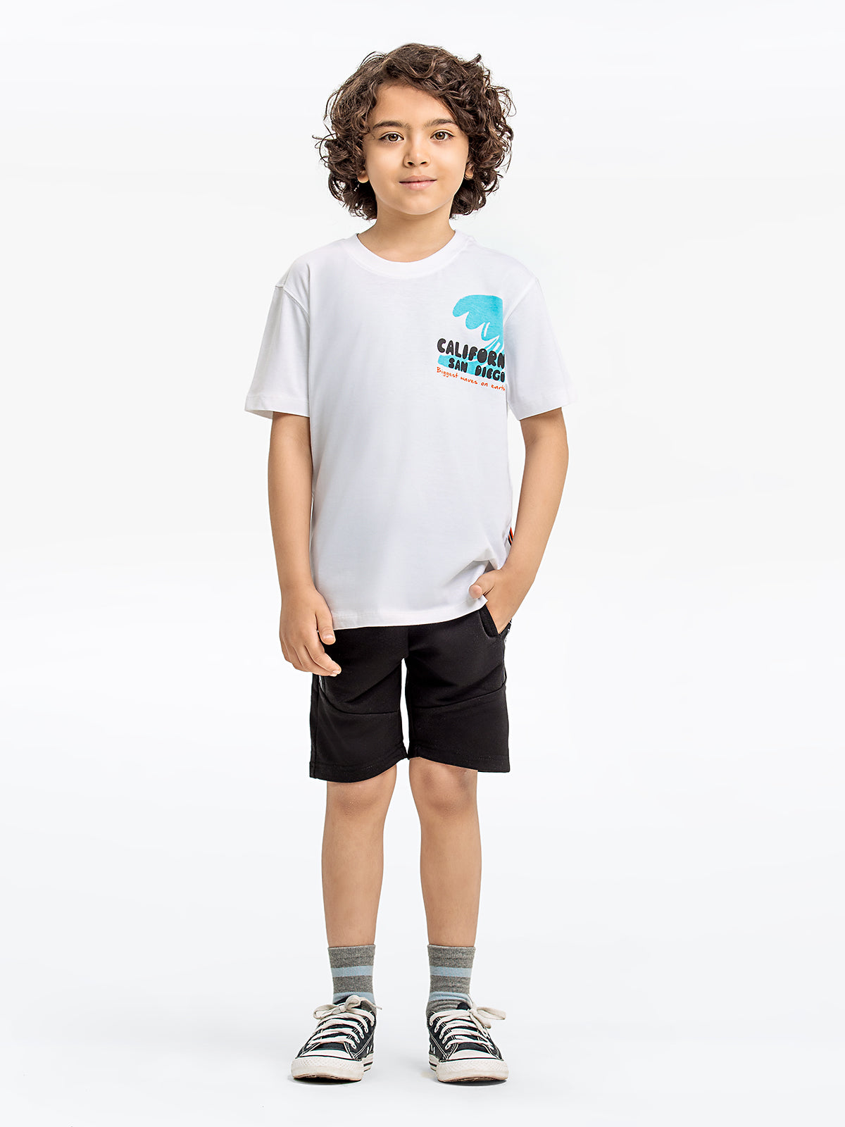 Boy's White T-Shirt - EBTTS24-030