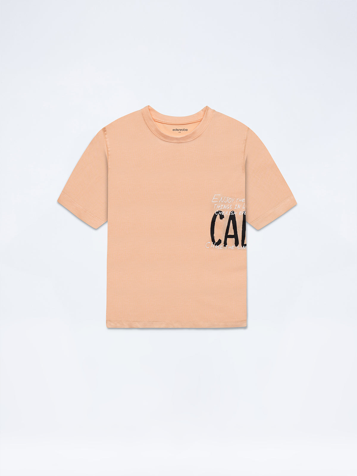 Boy's Peach T-Shirt - EBTTS24-046