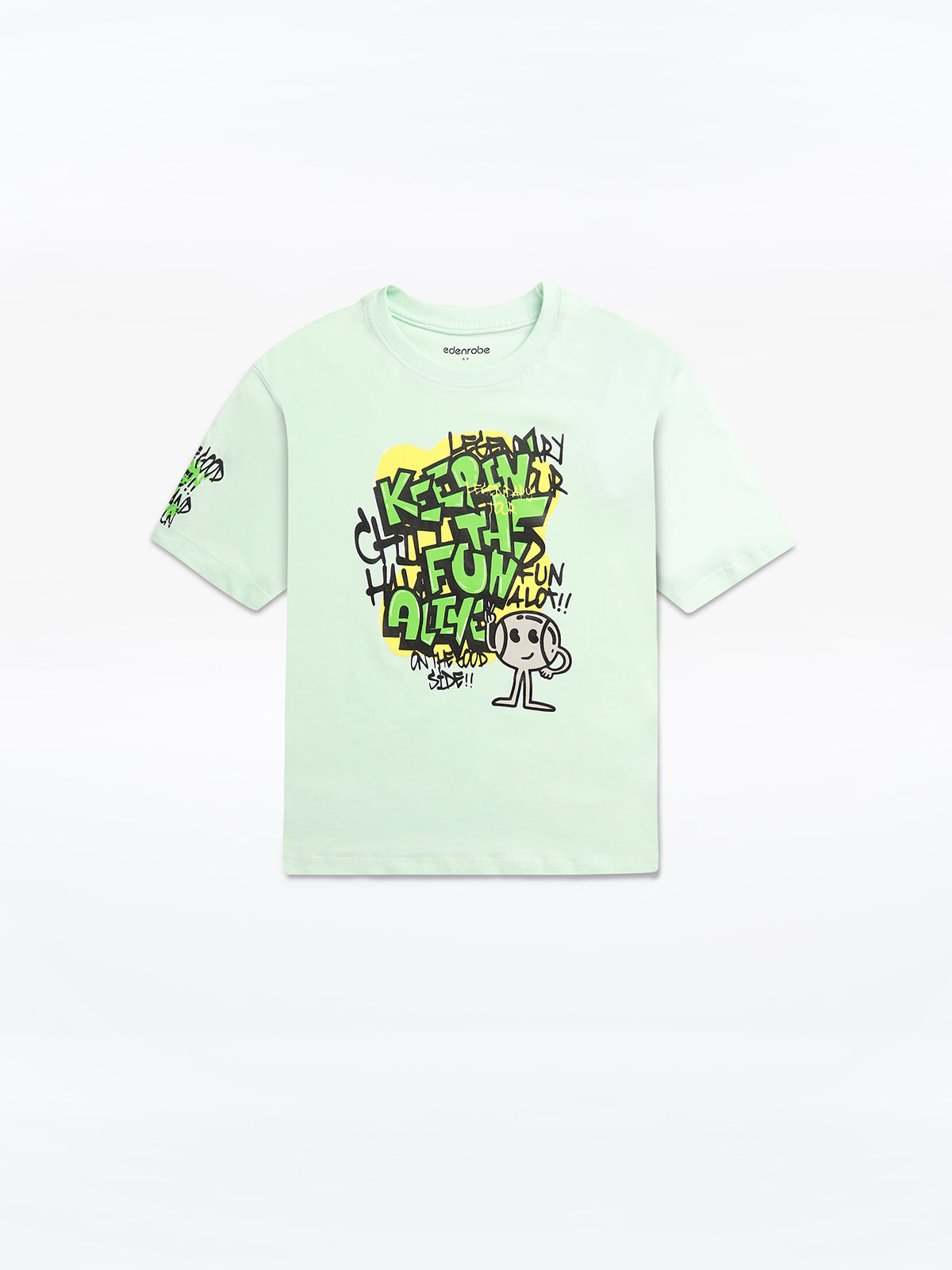 Boy's Mint Green T-Shirt - EBTTS24-052