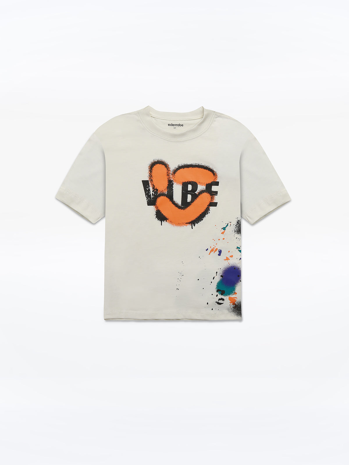 Boy's Cream T-Shirt - EBTTS24-056