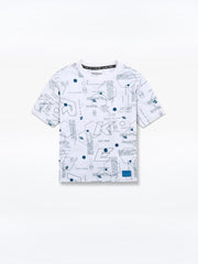 Boy's White T-Shirt - EBTTS24-055