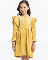 Girl's Golden Frock - EGTFK23W-200062