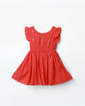 Girl's Red Frock - EGTF24S-200076