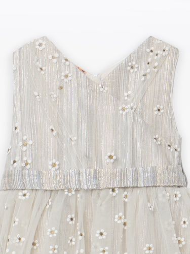 Girl's White Frock - EGTF24S-200078