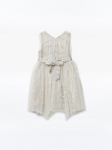 Girl's White Frock - EGTF24S-200078