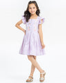 Girl's Pink Lavender Frock - EGTF24S-200098