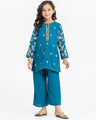 Girl's Dark Turquoise Pishwas - EGTP24-22227ST