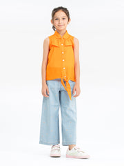 Girl's Orange Top - EGTW23-001