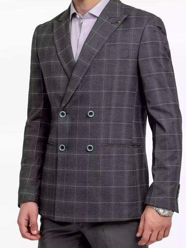 Men's Dark Grey Blazer - EMTB24-6874
