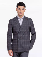 Men's Dark Grey Blazer - EMTB24-6874