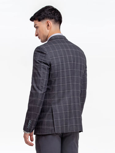 Men's Dark Grey Blazer - EMTB24-6874
