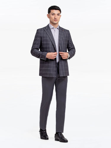 Men's Dark Grey Blazer - EMTB24-6874