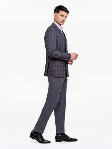 Men's Dark Grey Blazer - EMTB24-6874