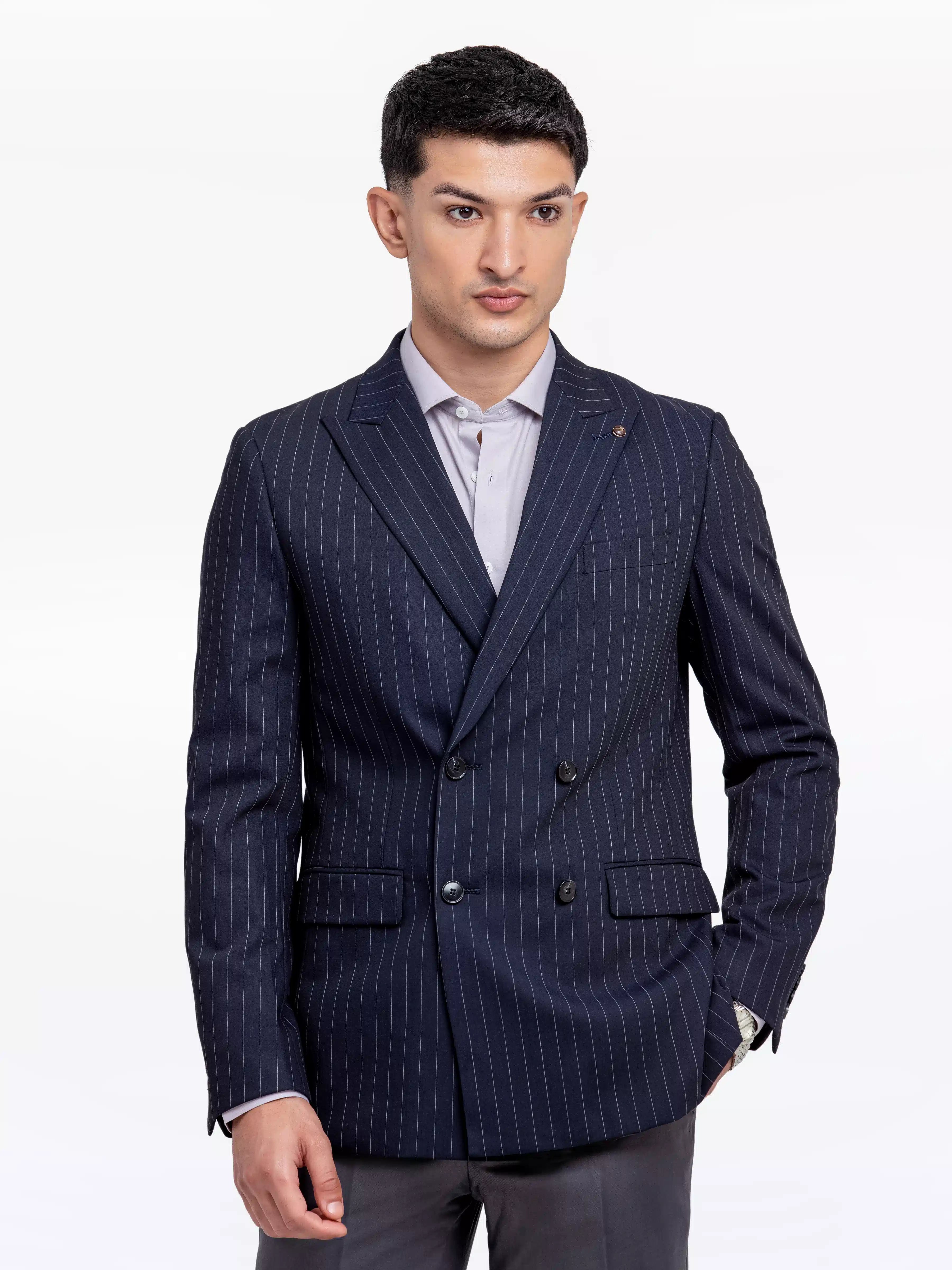 Men's Dark Navy Blazer - EMTB24-6876