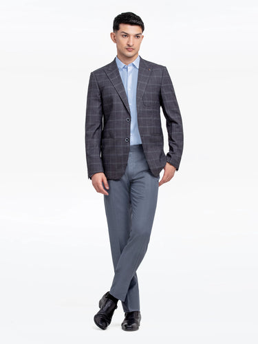 Men's Dark Grey Blazer - EMTB24-6880