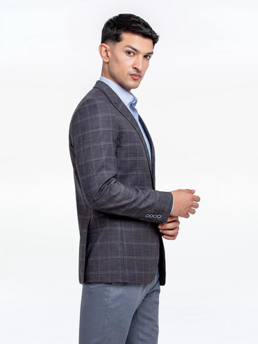 Men's Dark Grey Blazer - EMTB24-6880