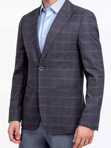 Men's Dark Grey Blazer - EMTB24-6880