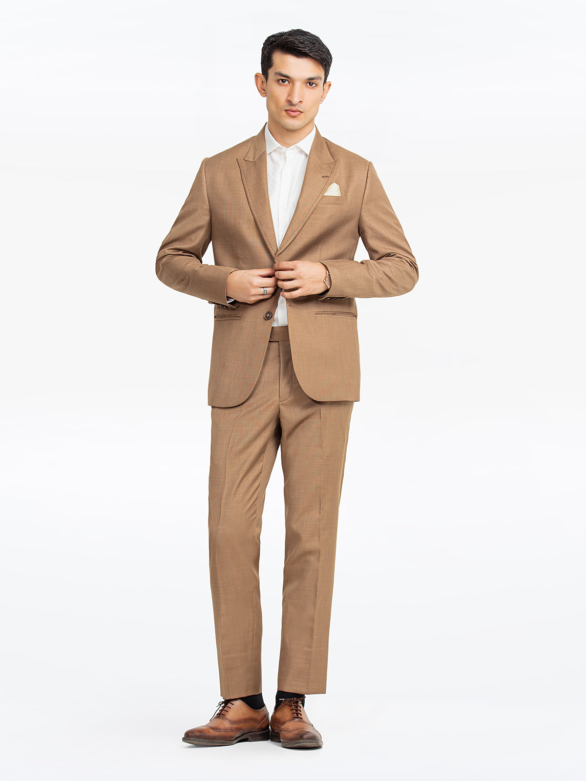 2023 Coat+vest+pants Men's English style elegant and simple three-piece set  | eBay