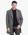 Men's Grey Long Coat - EMTC24-002