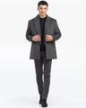 Men's Grey Long Coat - EMTC24-003