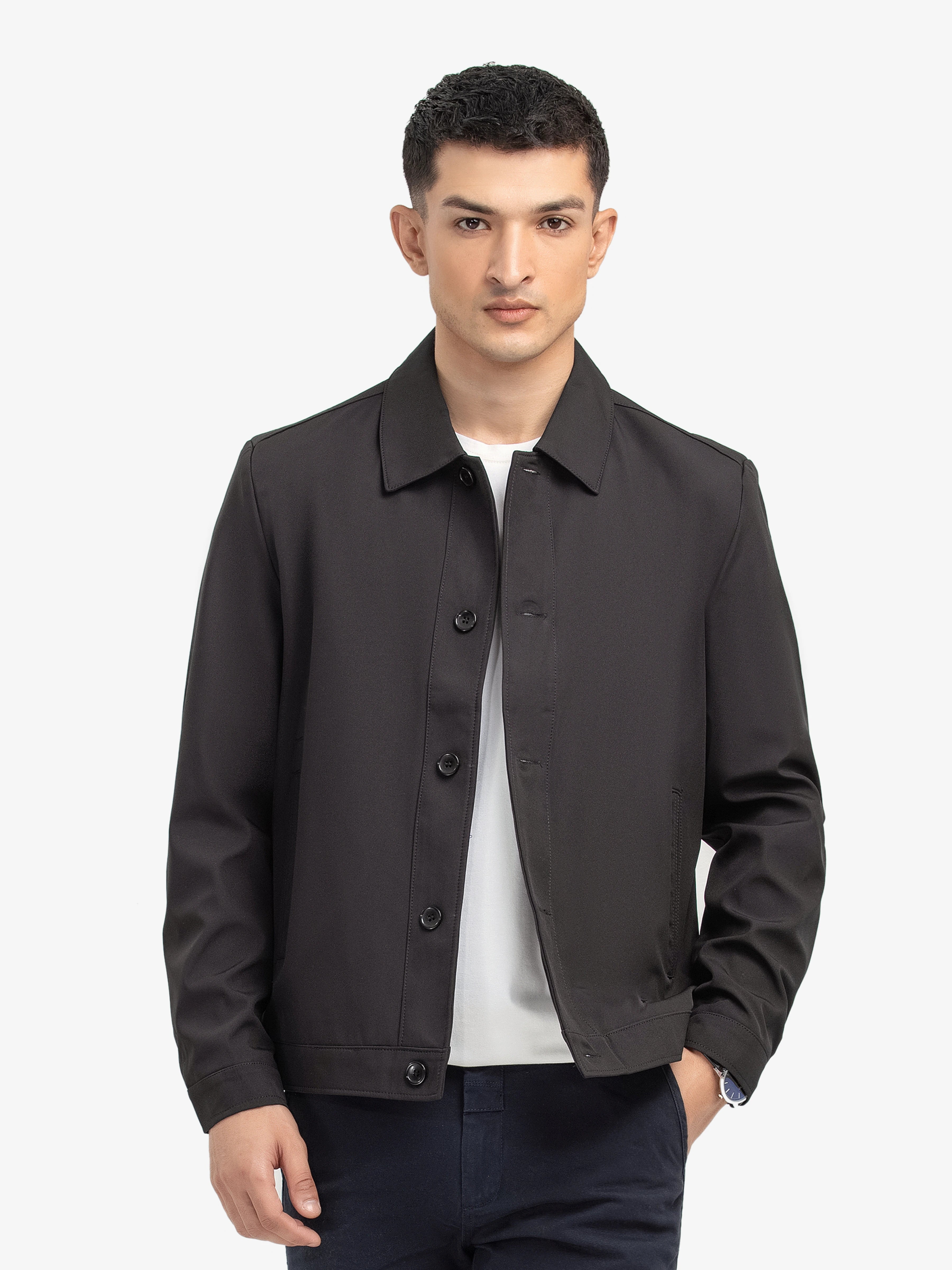 Men's Black Coat - EMTC24-006