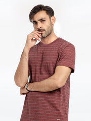 Men's Maroon T-Shirt - EMTGT24-015