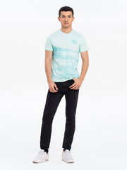 Men's Mint Green Graphic Tee - EMTGT24-025
