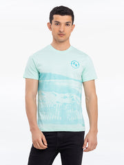Men's Mint Green Graphic Tee - EMTGT24-025