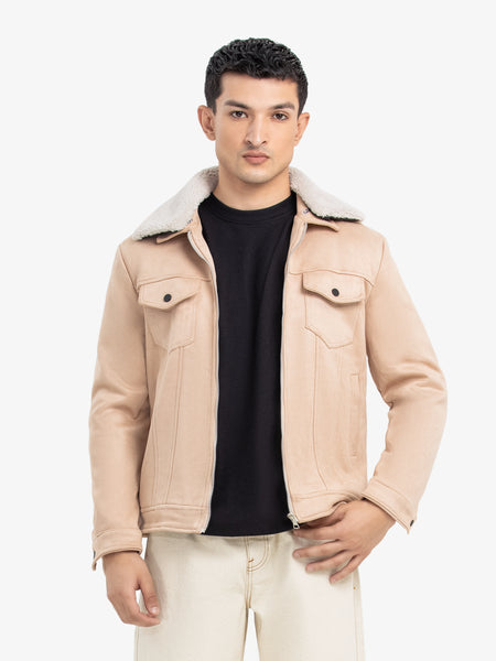 Men's Beige Jacket - EMTJ24-018